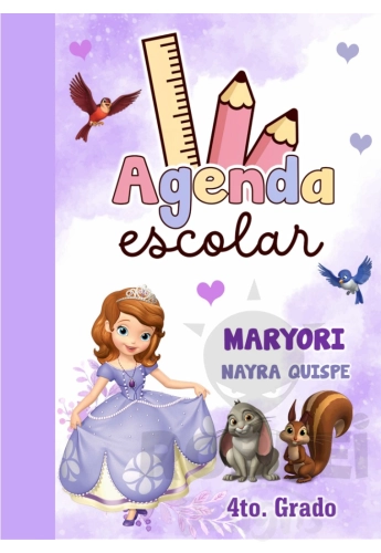 Princesa Sofia Agenda Escolar Portada